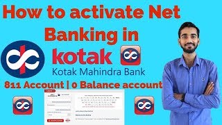 How to activate Net Banking in Kotak Mahindra Bank Hindi  Shubham Dubey [upl. by Lovell170]