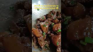 Get ready the rice beef braised brisket is cook😅😋shortvideo beefchineserecipeyummy beefrecipe [upl. by Ennaeel937]