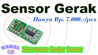 sensor gerak RCWL 0516 Doppler RADAR Motion Sensor [upl. by Nirehtak297]