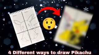 4 Exciting ways to draw Pikachu  The Creative Crew [upl. by Aura]