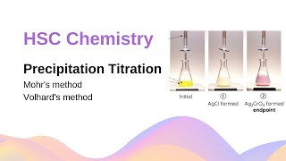 Precipitation Titration Mohrs amp Volhards Method  HSC Chemistry [upl. by Harrat635]