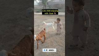 Adorable Baby Goats Playing with Cute Kids 🐐  Heartwarming Farmyard Funquot [upl. by Chema]