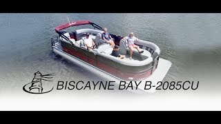 2017 Biscayne Bay B2085CU Pontoon Boat  Misty Harbor Boats [upl. by Resarf]