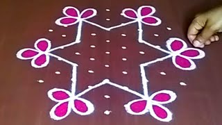 95 beautiful dot rangoli design 🌷 festival rangoli🌷flower design🌷easy rangoli jeevanarangoli505 [upl. by Eimmac752]