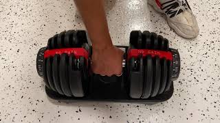 Adjustable Dumbbells HOW DO THEY WORK Full Video [upl. by Grimbald]