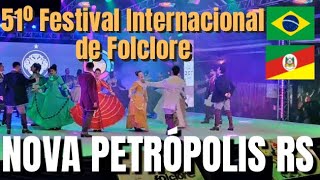 🔴 Ao Vivo 51º Festival Internacional de Folclore Nova Petrópolis RS Rio Grande do Sul Turismo RS [upl. by Ormsby]