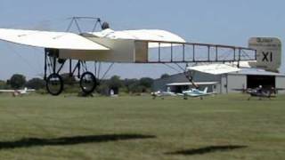 Rare flight of 1909 Bleriot at Pioneer Flight Museum Kingsbury Texas Museum Replica [upl. by Leverett434]