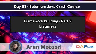 Framework Building  Part 9  Listeners  Selenium Java Crash Course 63 [upl. by Knepper209]