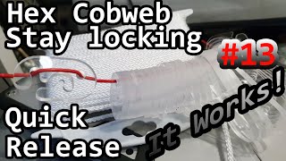 Hex Cobweb Antenna Stay Locking Quick Release  It Works 13  G7UIV [upl. by Sly]