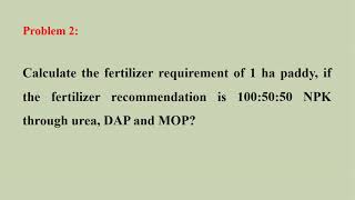 Fertilizer calculationsNPK recommended calculationsstraight and complex fertilizeragristarg [upl. by Marmaduke]