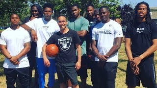 ESPNs quotHang Timequot  Hoopin with the Raiders [upl. by Yelwar]