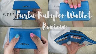 FURLA Babylon Trifold Wallet Review and Try On [upl. by Selfridge]