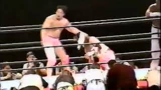 Kenta KobashiMaunukea Mossman vs HayabusaJinsei Shinzaki FMW vs All Japan September 27th 1997 [upl. by Eilatan]