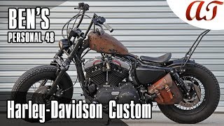 HarleyDavidson FORTYEIGHT Custom BEN’S PERSONAL 48  AampT Design [upl. by Ardnaek]