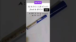 Ratios Ratio combining find ABC shorts maths mathstricks [upl. by Nhguaved]