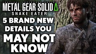 Metal Gear Solid Delta  Snake Eater  5 BRAND NEW Details You Need To Know [upl. by Anairdna]