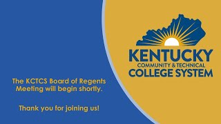 KCTCS Board of Regents System Policy and Planning Committee [upl. by Nonnairb765]