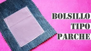 Tutorial Bolsillo estilo parche [upl. by Nairoc]