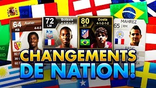 FUT 16  LES MEILLEURS CHANGEMENTS DE NATIONALITÉ [upl. by Fifi356]