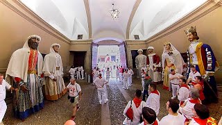 Gigantes de Pamplona Polonesa San Fermín Despedida en el palacio de Ezpeleta [upl. by Nired]