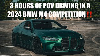 3 HOURS OF POV DRIVING IN A 2024 G82 BMW M4 COMPETITION xDRIVE  BEST OF FUN amp FITNESS FRIDAYS [upl. by Eissolf]