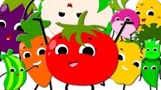 Ten Little Vegetables Jumping On The Bed  Learn Vegetables  Nursery Rhymes For Kids  Baby Songs [upl. by Haye444]