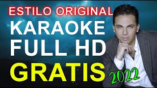 Cristian castro  No Podras  SORPRENDENTE KARAOKE [upl. by Nibas761]