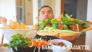 Ăn Bánh Mì  Banh Mi amp French Baguette Recipe [upl. by Bresee296]