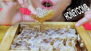 ASMR Mukbang eating Korean Raw Honeycomb soft sticky eating sound 먹방  LINHASMR [upl. by Alfonse]