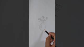 Fuldani drawing fuldani flowerpot flowers flowerdrawing flowerdrawingeasy [upl. by Elephus]