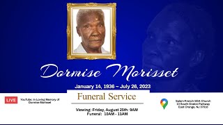 In Loving Memory of Dormise Morisset  Funeral Service [upl. by Tamaru]