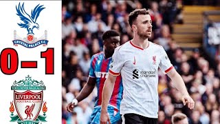 Diogo Jota fist half goal vs Crystal Palace  2024 premier league [upl. by Droc]