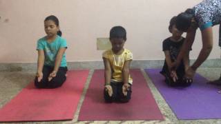 how to do vajrasana in tamil for beginners  tms yoga studio  yoga treatment [upl. by Eimoan328]