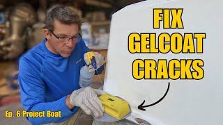 Fix Cracked Gelcoat on Your Boat with WET SANDING [upl. by Varick]