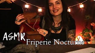 ASMR ROLEPLAY  Friperie nocturne  Cuir sequin soie velours [upl. by Nileuqcaj]