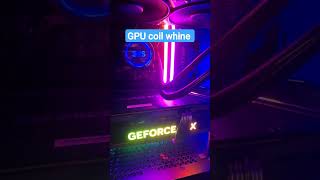 GPU coil whine sound gaming coilwhine [upl. by Mutua]