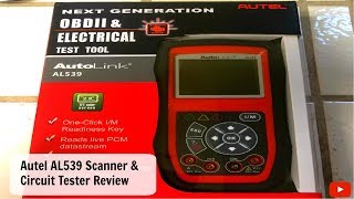 Autel AutoLink AL539 Review  Scanner  Scan Tool  Multimeter  Tester [upl. by Delastre]