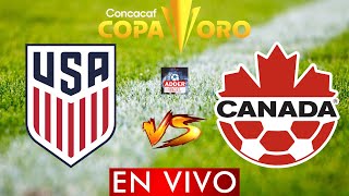 USA VS CANADA EN VIVO  COPA ORO 2023  HORARIO Y DONDE VER EN VIVO ESTADOS UNIDOS VS CANADA [upl. by Pandich]