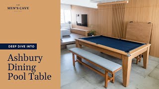 Deep Dive Into Ashbury Dining Pool Table  The Mens Cave [upl. by Eniak]