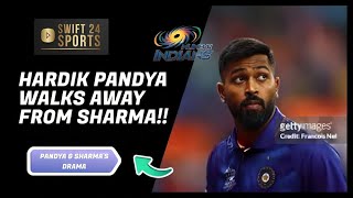 PANDYA WALKS AWAY FROM SHARMA  MI VS GT  IPL 2024 [upl. by Pinette363]