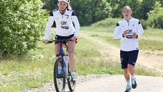 Equipe de France Féminine  quotrun and bikequot avec les Bleues [upl. by Oriane]