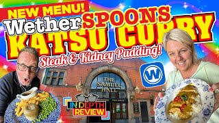 WetherSPOONS Katsu Curry and Steak and Kidney Pudding REVIEW From THE BRAND NEW MENU [upl. by Florella]