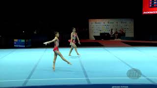 DPR Korea PRK  2018 Acrobatic Worlds Antwerpen BEL  Balance Womens Pair [upl. by Hoshi682]