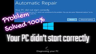 Windows booting issue fix  Windows startup repair fix  Windows Automatic repair fix  Startup fix [upl. by Pacorro]