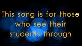 LYRICS You Have Made A Difference  A Teacher appreciation song [upl. by Lai]