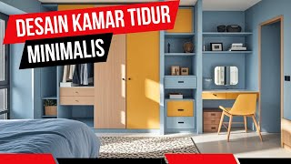 20 Desain Kamar Tidur Minimalis Kombinasi Warna Biru dan Kuning Fresh dan Menarik [upl. by Marys676]