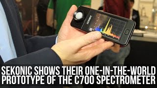 Sekonic Shows Off Their new C700 SpectrometerLight Meter [upl. by Eenyaj169]