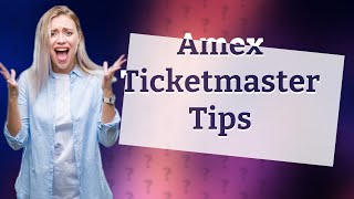 How to get American Express early access ticketmaster [upl. by Tyne190]