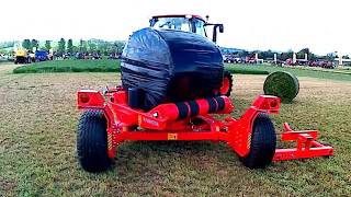 2018 Kubota M95GX Tractor With SelfLoading Bale Wrapper [upl. by Sheena]