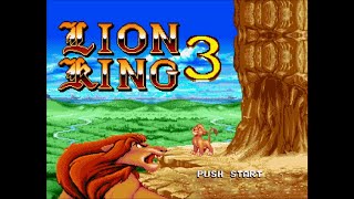 Lion King 3 Sega Mega Drive  Genesis Longplay [upl. by Enorahs]